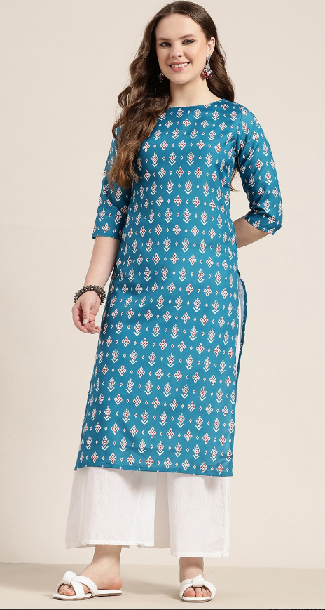Printed Straight Kurta