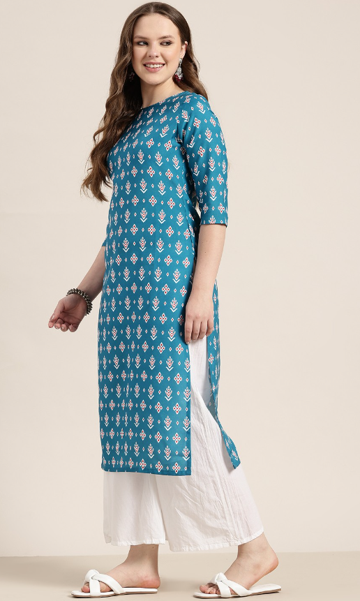 Printed Straight Kurta