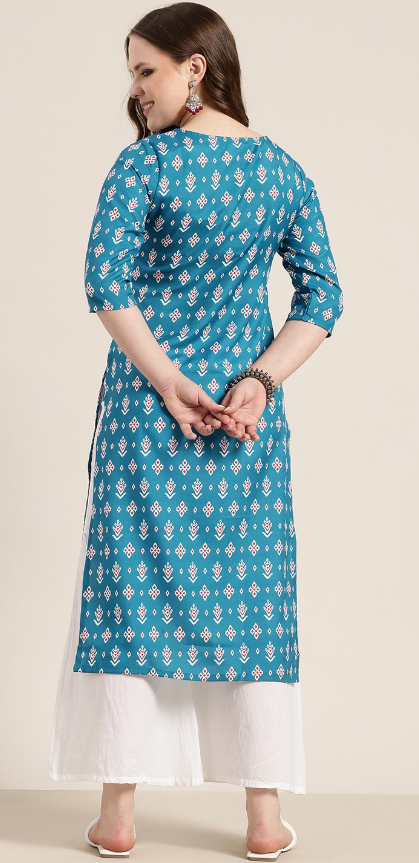 Printed Straight Kurta