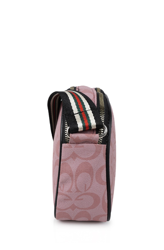Typography Printed Structured Sling Bag