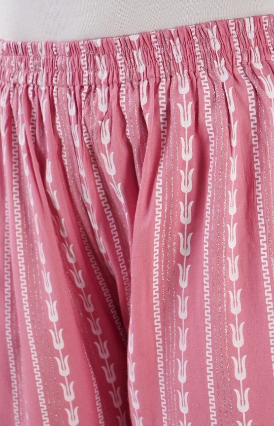 Printed Flared Palazzos