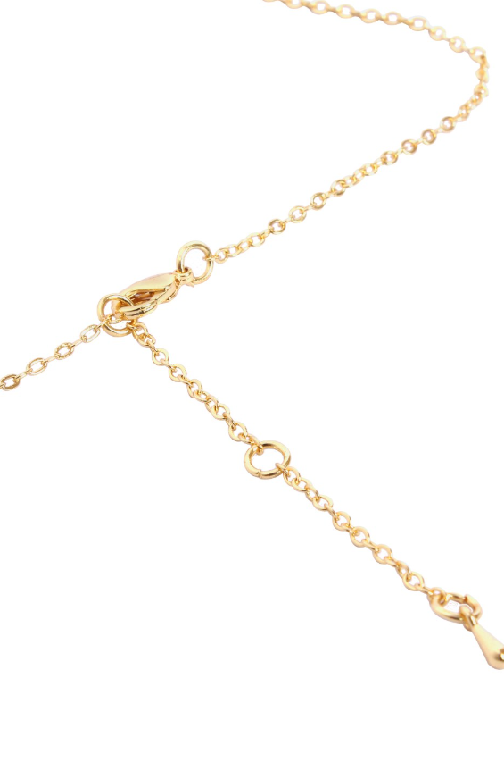 Gold-Plated Diamond -Studded & Beaded Mangalsutra