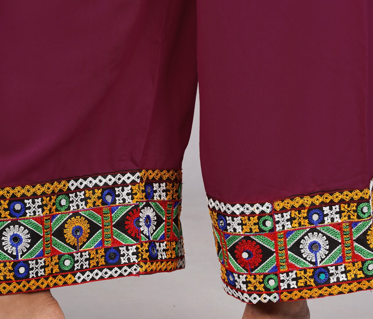 Plum Purple Boho Palazzo