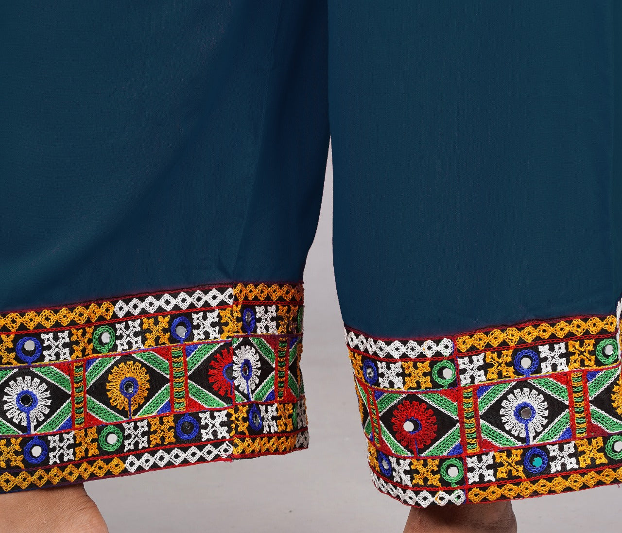 Midnight Blue Boho Palazzo