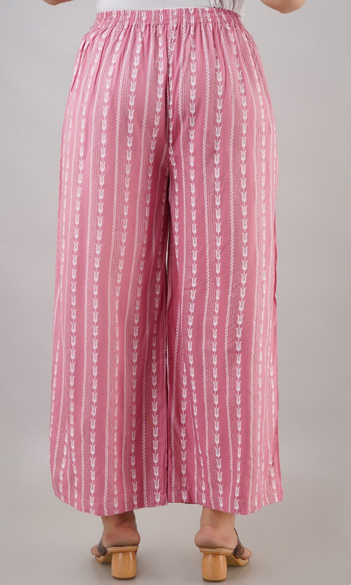 Printed Flared Palazzos