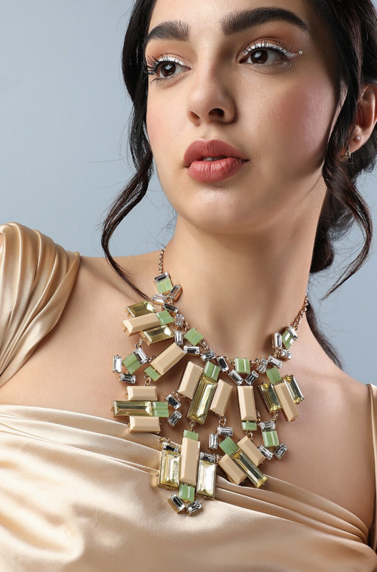 Gold-Plated Statement Necklace